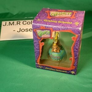 THE GRINCH Stole Christmas Ornament Dog Max with Antlers 2000